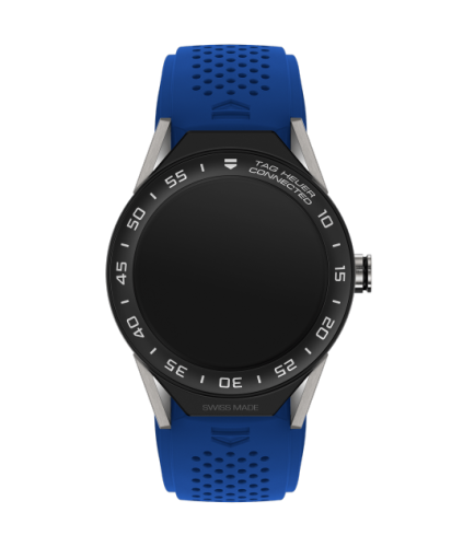 TAG Heuer Carrera Connected Modular 45 Titanium / Ceramic / Electric Blue Rubber